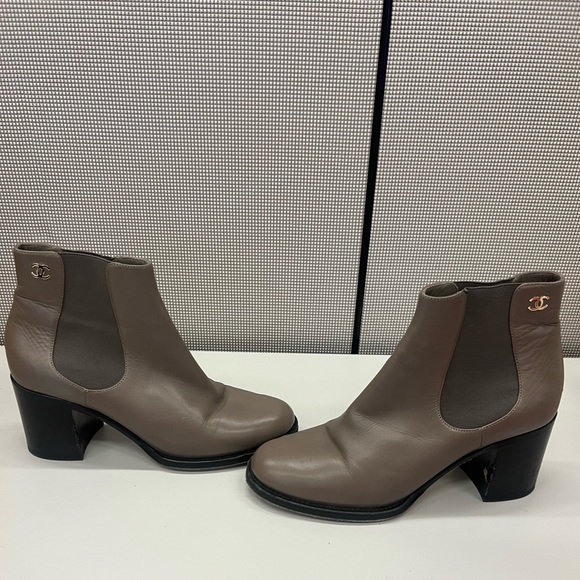 Chanel booties - perfect color for fall, winter and spring! - Picture 5 of 6